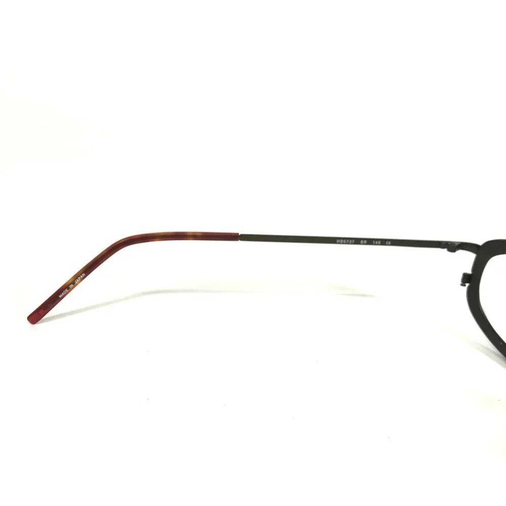 Hugo Boss Eyeglasses Frames HB5737 BR Matte Brown Oval Wrap Full Rim 59-17-145